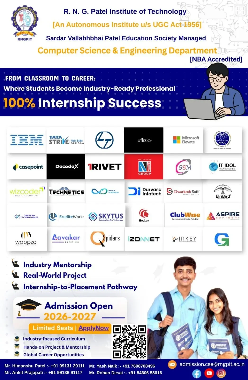🚀 100% Internship Success | CSE @ RNGPIT